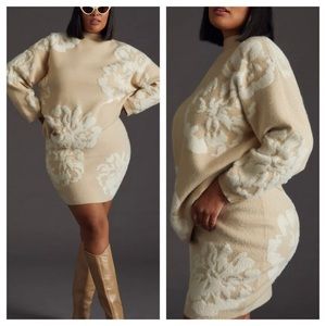 By Anthropologie Sweater Skirt Set 2X Pullover Sweater & Pull-on Skirt